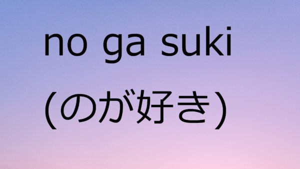 No Ga Suki (Suka Melakukan) – Belajar Bahasa Jepang